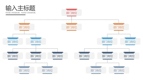 组织结构样式合集PPT模板