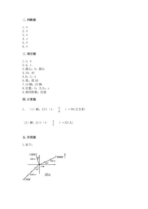 小学六年级上册数学期末测试卷含答案【典型题】.docx