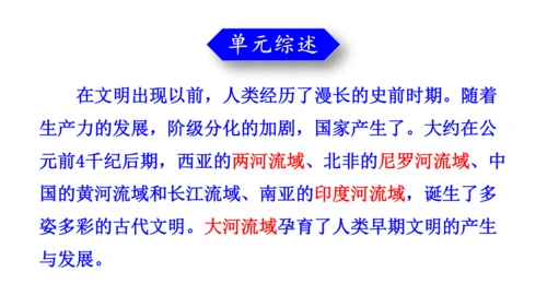 第一单元 古代亚非文明-【大单元教学复习课件】2024-2025学年九年级历史上册同步课件（部编版）