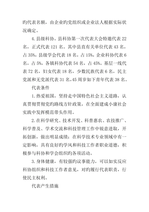 全县科协换届工作实施方案.docx