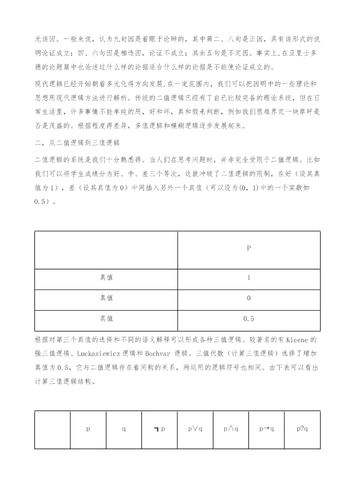 九句因中的多值逻辑思想-哲学论文.docx