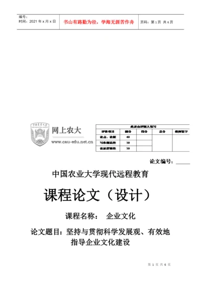 课程论文之企业文化.docx