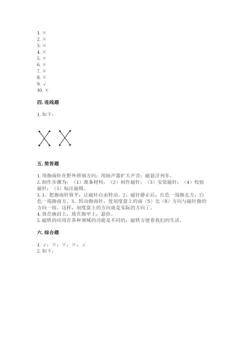 教科版二年级下册科学期末测试卷及参考答案ab卷.docx