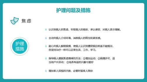 糖尿病护理查房通用PPT 模板