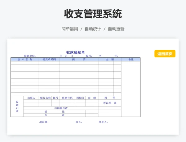 收支管理系统