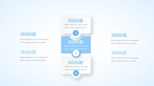 蓝色简约补水面膜动态PPT
