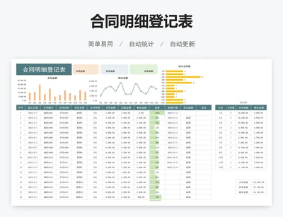 合同明细登记表