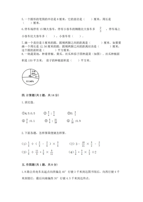 人教版六年级上册数学期末测试卷精品【b卷】.docx