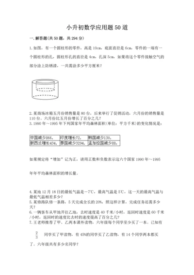 小升初数学应用题50道（重点班）.docx