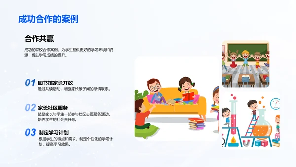 家校合力成就学生PPT模板