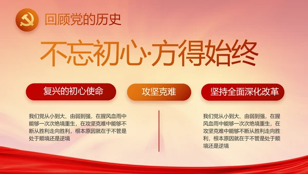党支部党员大会工作总结汇报PPT