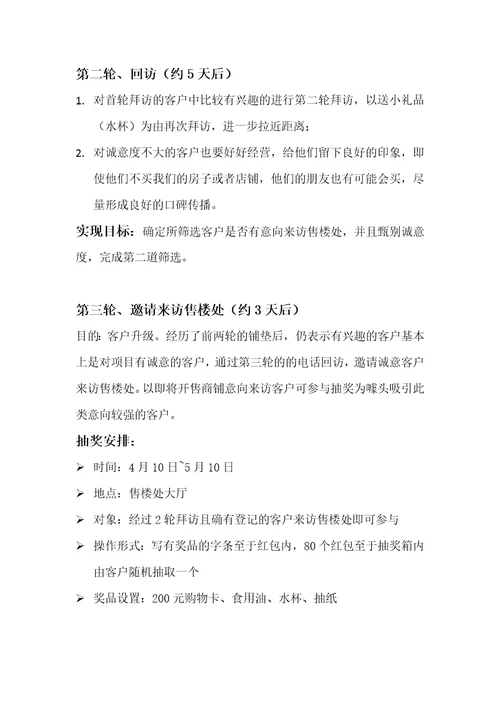 地产销售陌生拜访商铺陌拜步骤及说辞三四线城市实用营销策略共5页