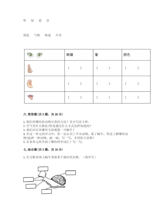 教科版一年级下册科学期末测试卷精品【基础题】.docx