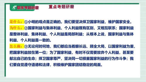 八上道法第四单元维护国家利益复习课件2024