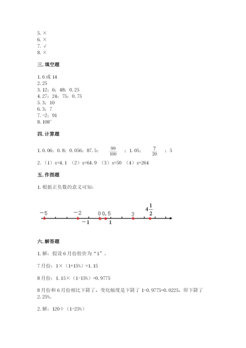 北师大版六年级下册数学 期末检测卷【必刷】.docx