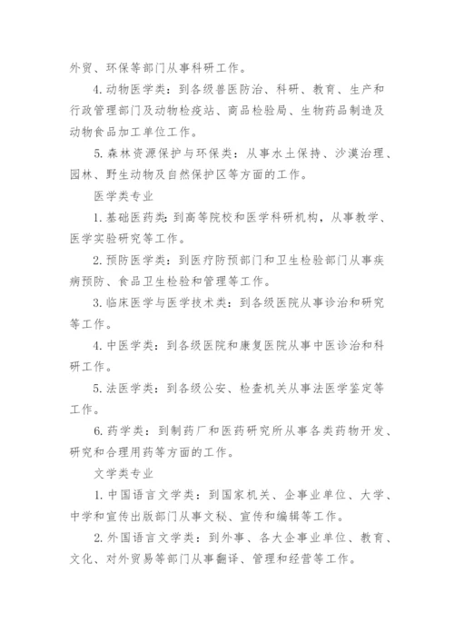 高考志愿填报专业就业方向前景解析.docx