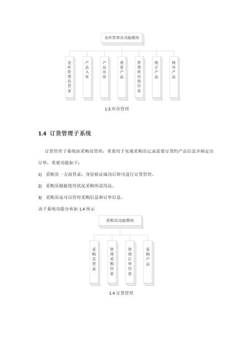 UML企业进销存基础管理系统.docx