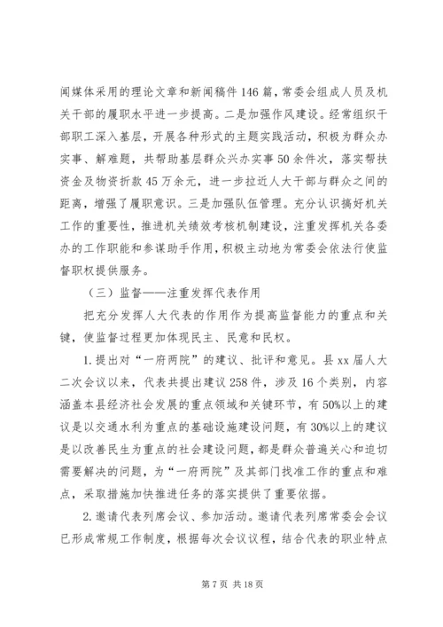 县级人大监督工作情况调研报告范文.docx