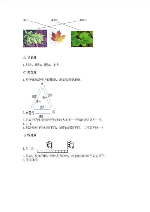 教科版科学一年级上册期末测试卷【名校卷】