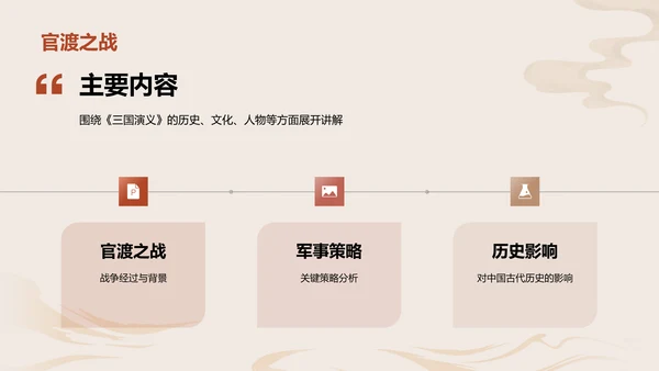 红色古风教育培训三国演义的历史与传承PPT模板