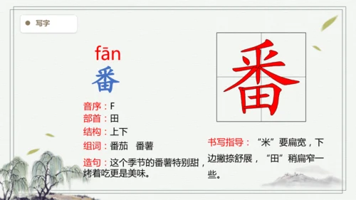 【2025春季学期教材】语文四下5.琥珀   生字识记课件