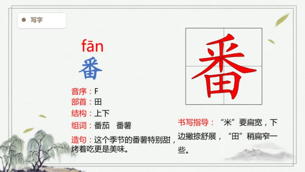 【2025春季学期教材】语文四下5.琥珀   生字识记课件
