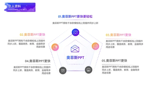 卡通风评优评选渐变风紫色PPT套装