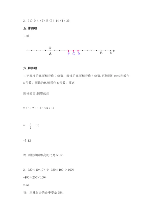 冀教版六年级下册期末真题卷推荐.docx