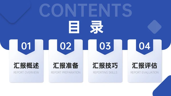 蓝色简约风学术性研究文献汇报PPT模板