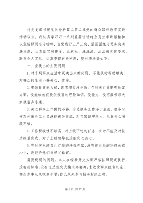 村党支部书记党性分析范文.docx