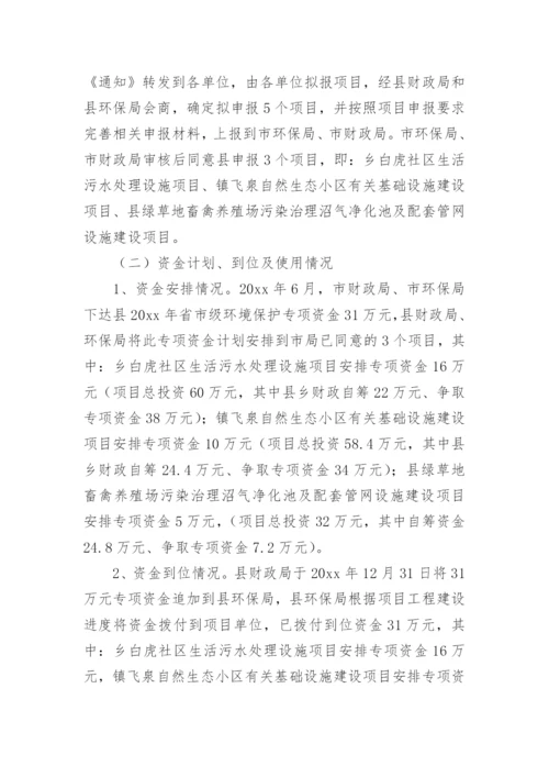 财政项目支出绩效监控报告.docx