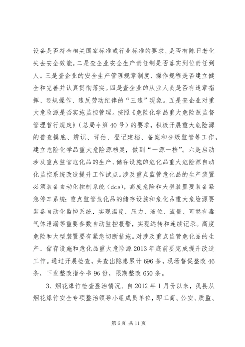 县安监局工作汇报 (2).docx