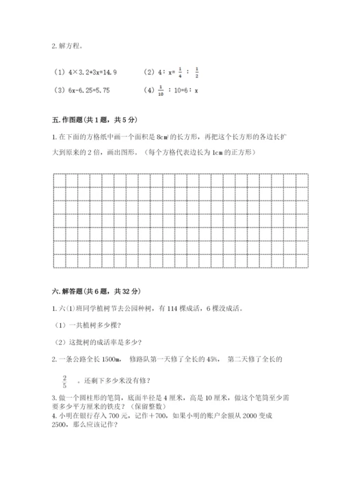 小升初六年级期末测试卷（能力提升）word版.docx