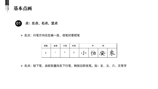 黑白简约商务硬笔书法培训课件PPT