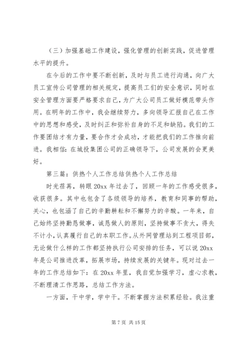 供热个人工作总结.docx