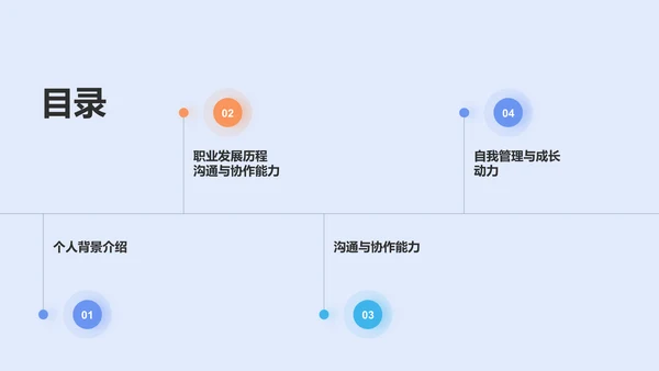 蓝色炫酷个人介绍PPT模板