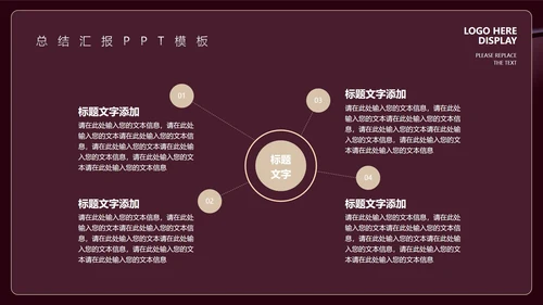 深色商务风总结汇报PPT模板