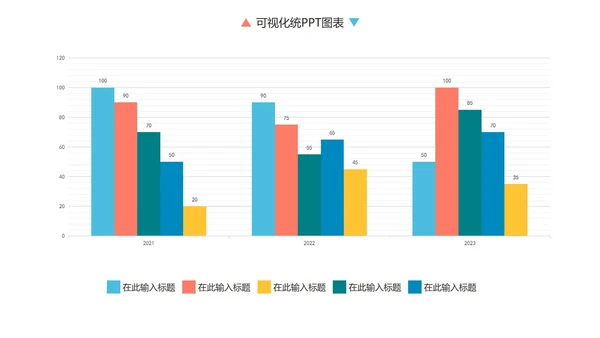 彩色简约商务数据统计图表关系图PPT模板