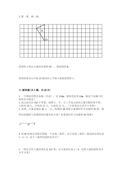 北师大版六年级下册数学期末测试卷（中心小学）.docx