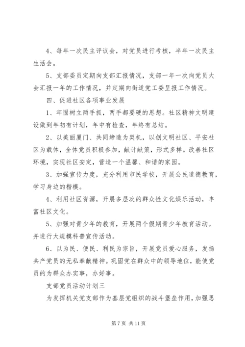 支部党员活动计划.docx