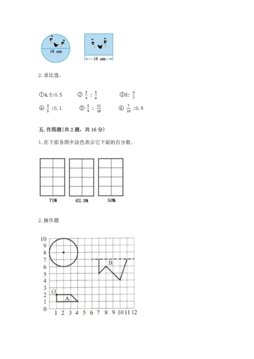 人教版六年级上册数学期末检测卷精品【达标题】.docx