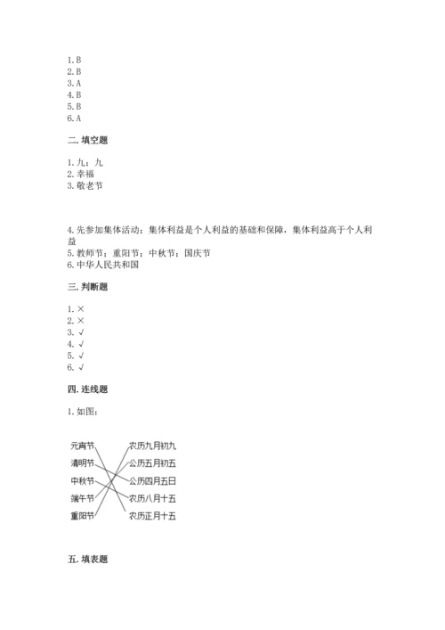 部编版二年级上册道德与法治期中测试卷精品【夺分金卷】.docx