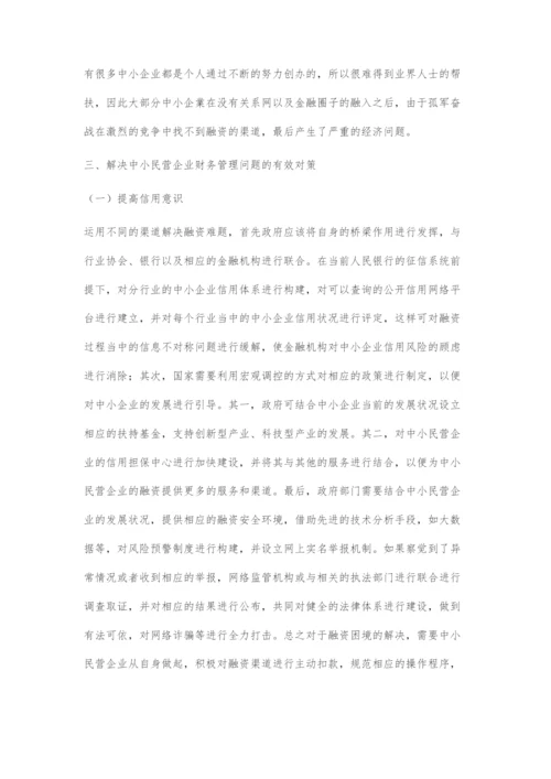 中小民营企业财务管理存在的问题及其对策.docx