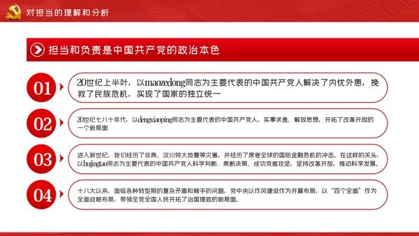 做一名忠诚担当的党员干部党课PPT模板