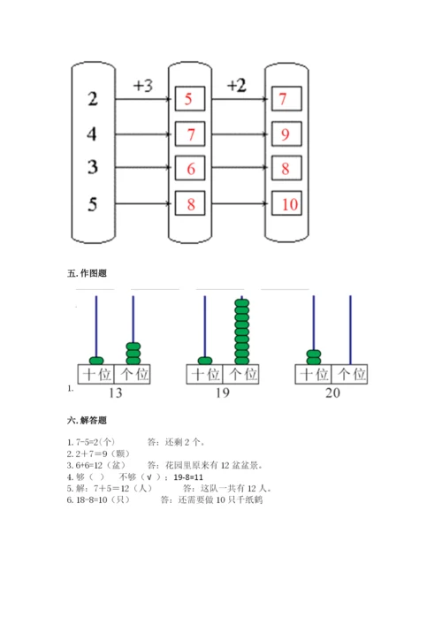 人教版一年级上册数学期末测试卷（各地真题）.docx