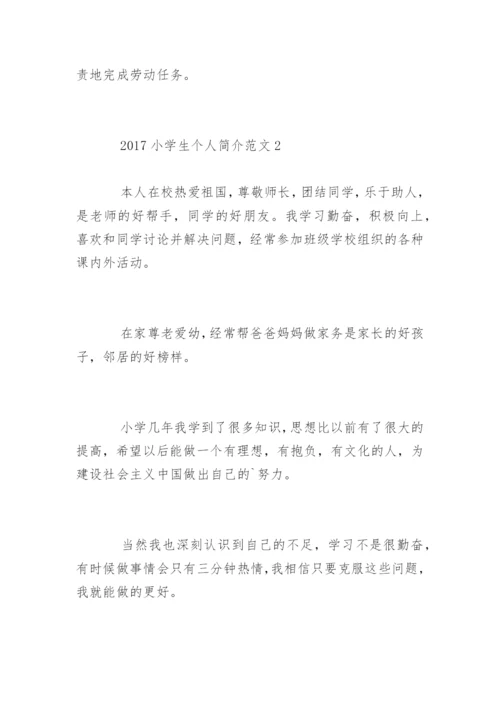 小学生个人简介.docx
