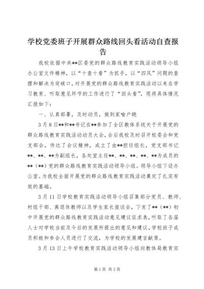 学校党委班子开展群众路线回头看活动自查报告 (2).docx