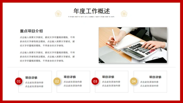 2022年虎年年终总结述职报告通用PPT模板