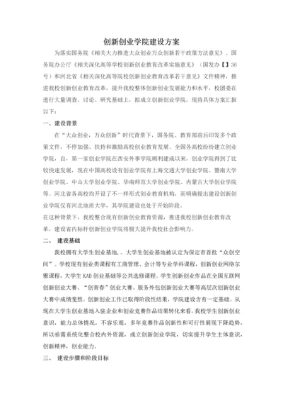 创业学院建设专业方案上传网站.docx