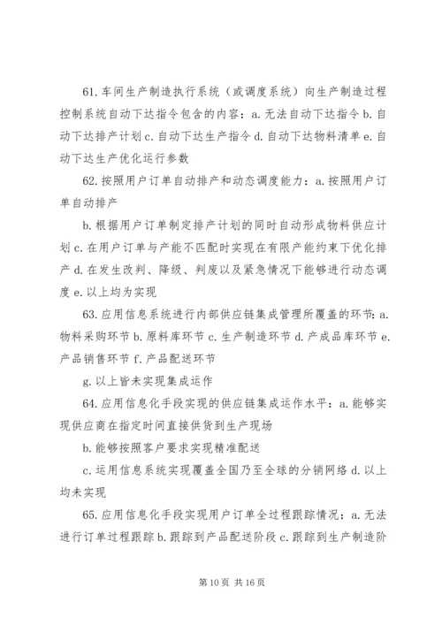 企业两化融合发展水平评估报告编制提纲.docx